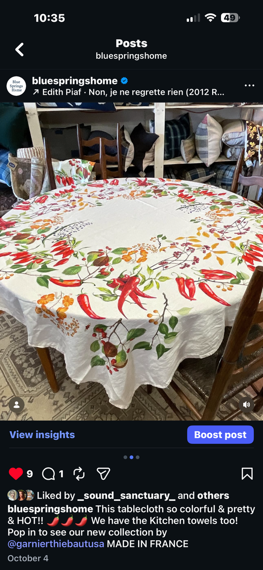 Piments Doux Tablecloth 61x61