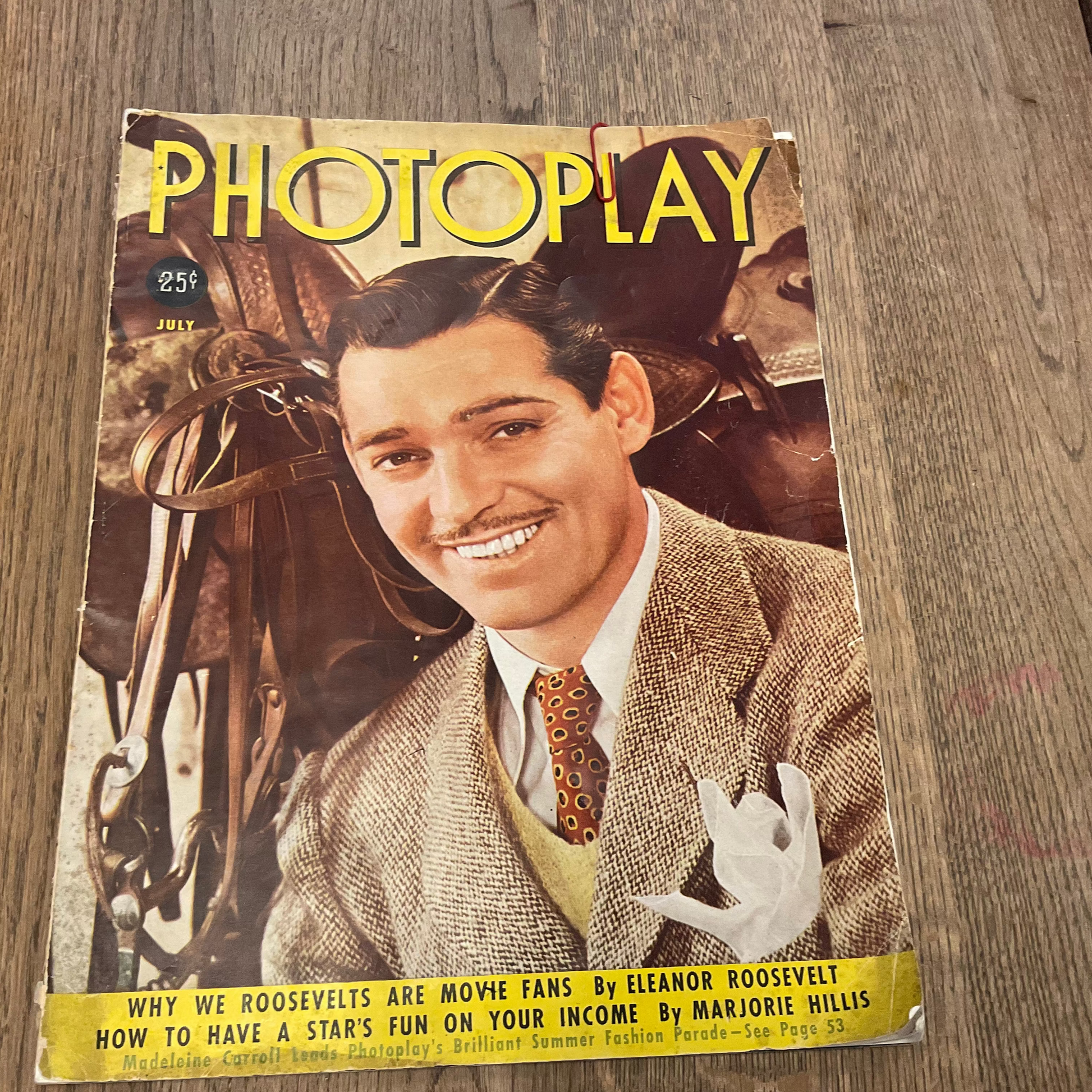VINTAGE PHOTOPLAY MAGAZINE 1938 - Blue Springs Home