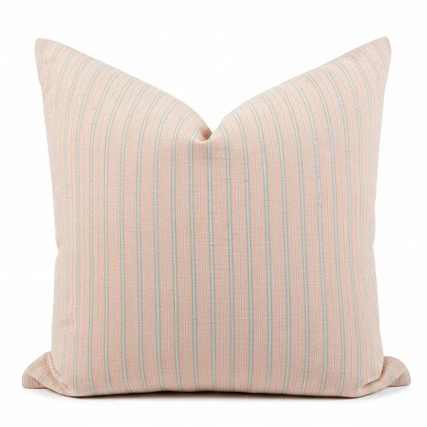 Salmon Stripe Hill Tribe Vintage Pillow - Blue Springs Home