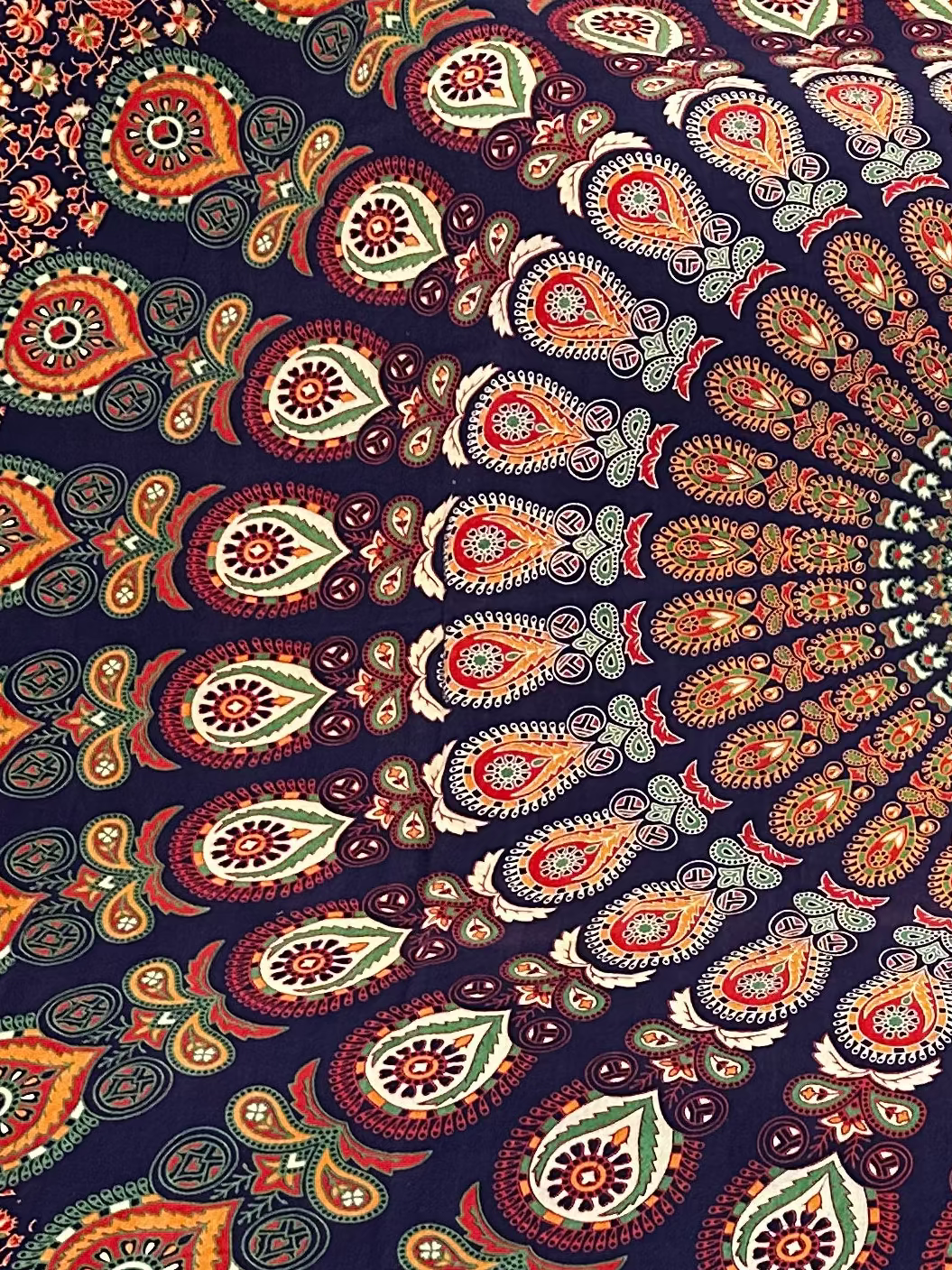 Vintage Hippie Textile Purple