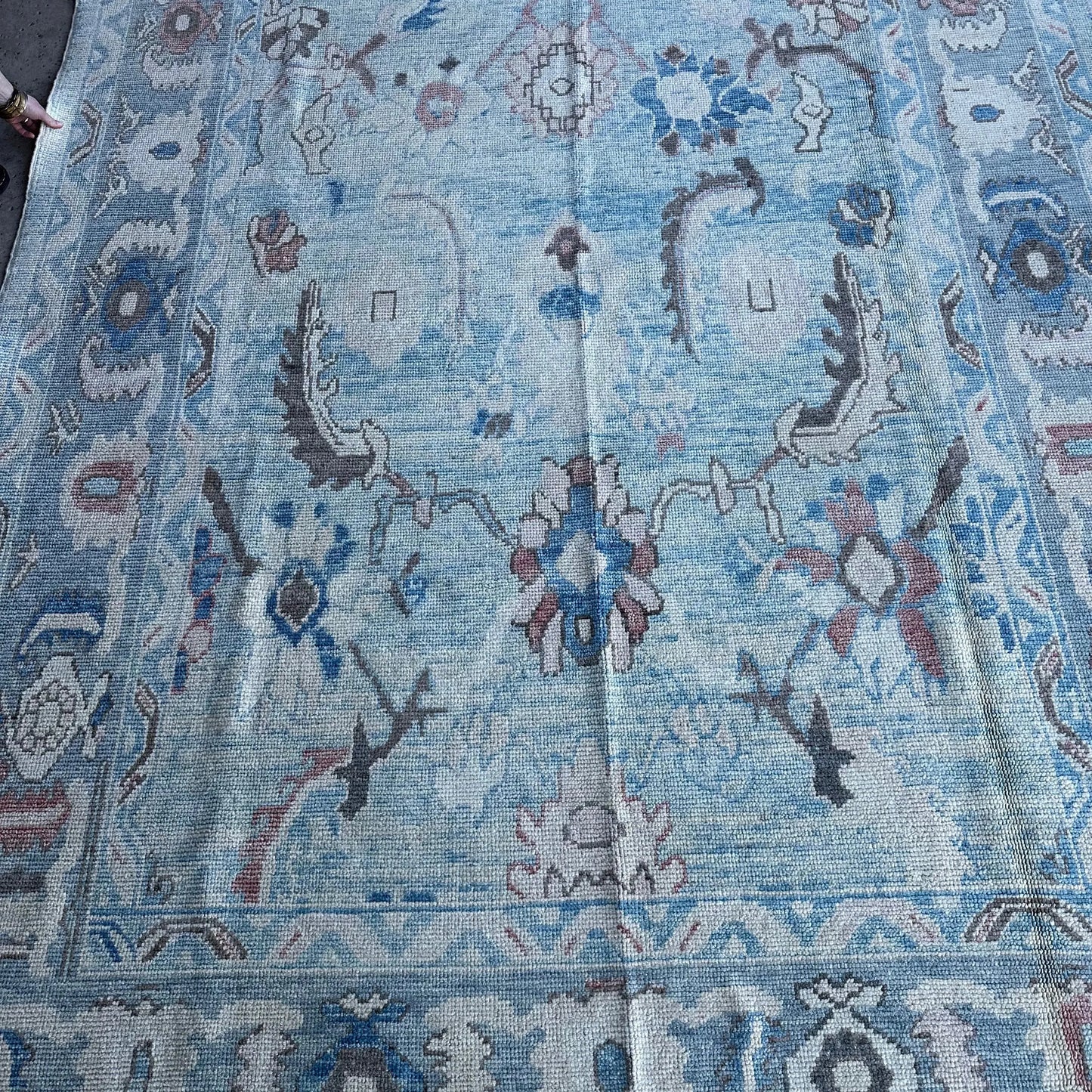 New Oushak Vintage Rug 8x11.5
