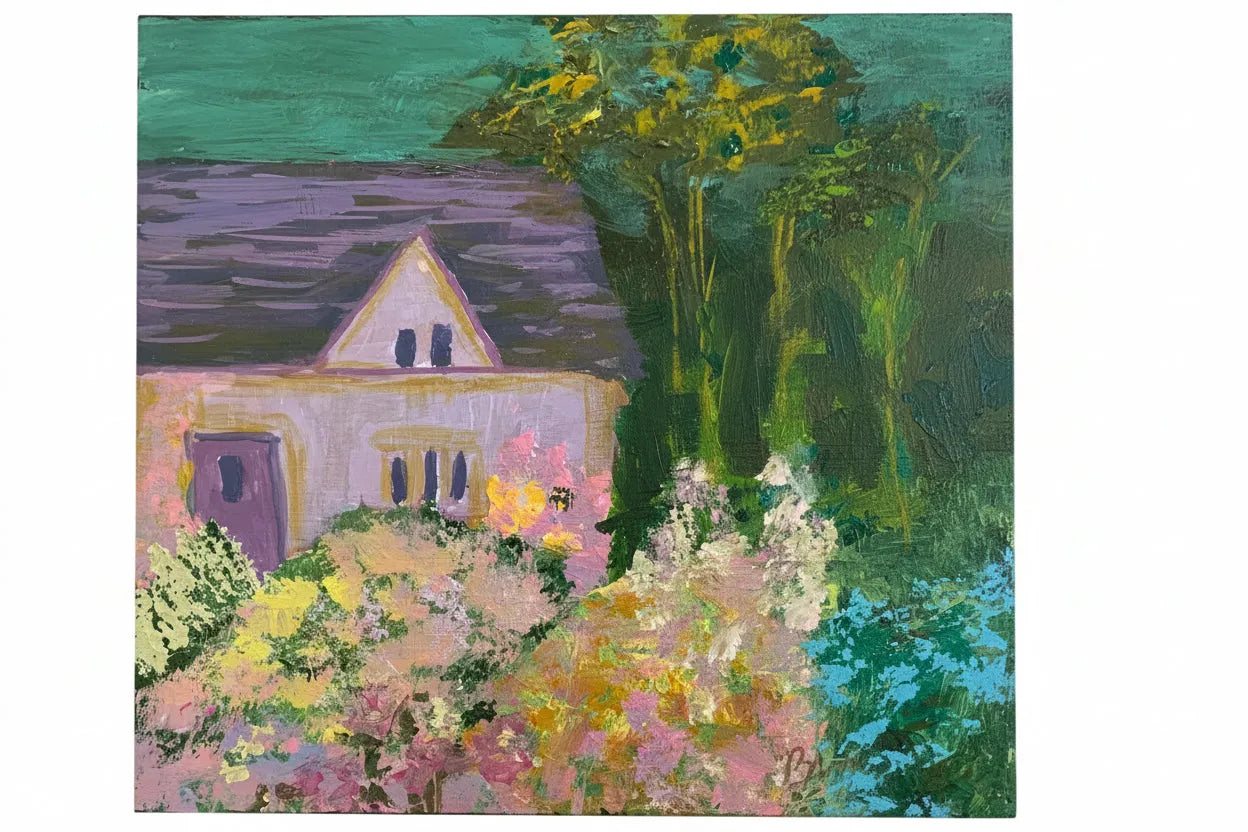 Small Cottage w/ Garden Painting