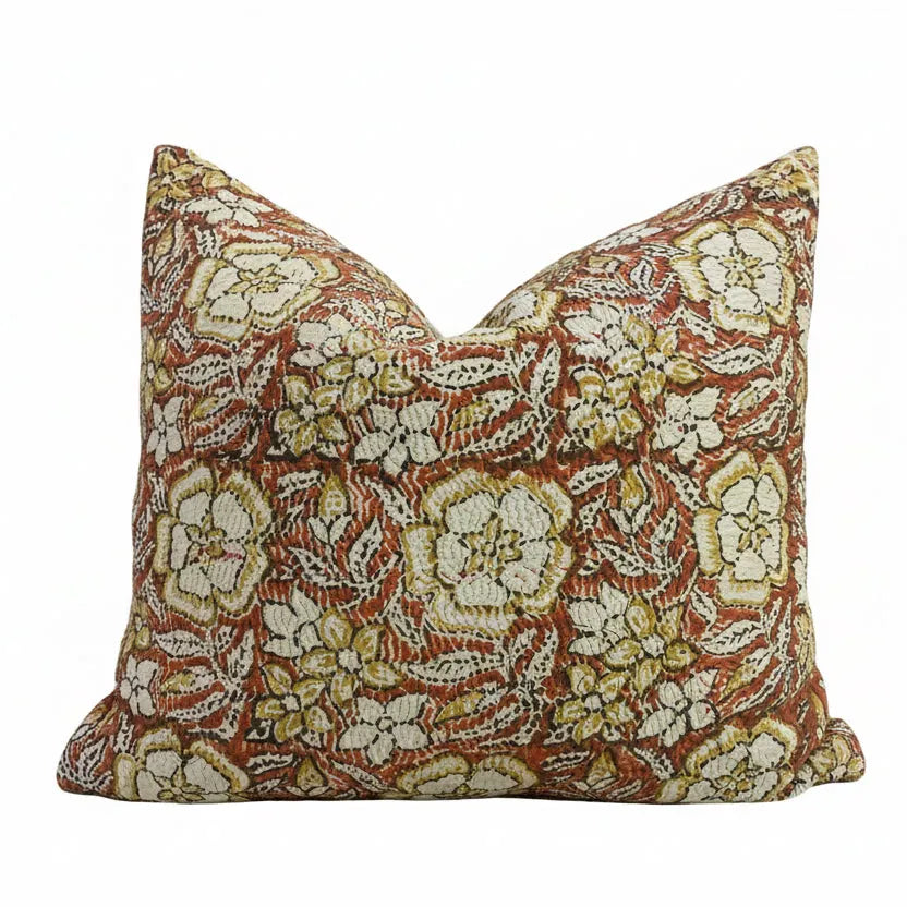 BROWN/YELLOW FLOWER PRINT