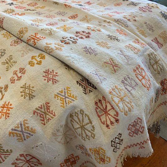 Antique Embroidered Wedding Textile