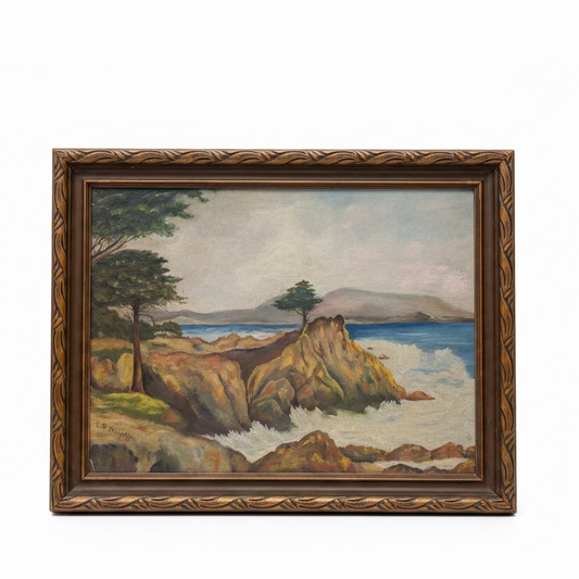 Vintage Signed Original Painting "Carmel"