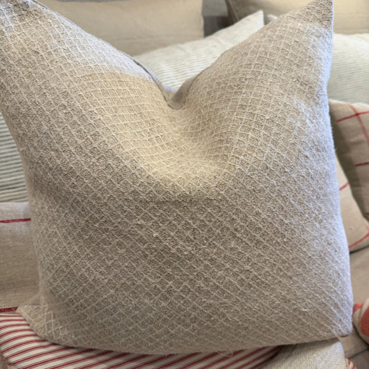 ANTQ HEMP Diamond weave tan 22x22 - Blue Springs Home