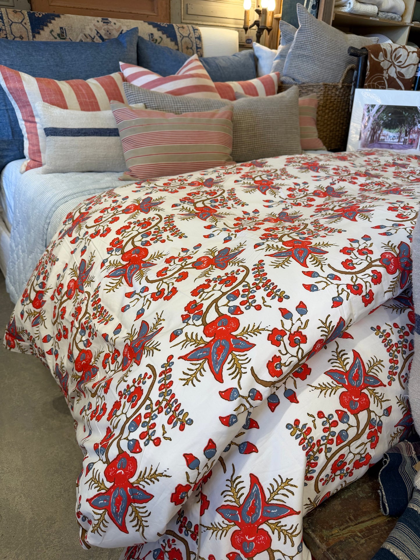 GINGER CORAL DUVET QU