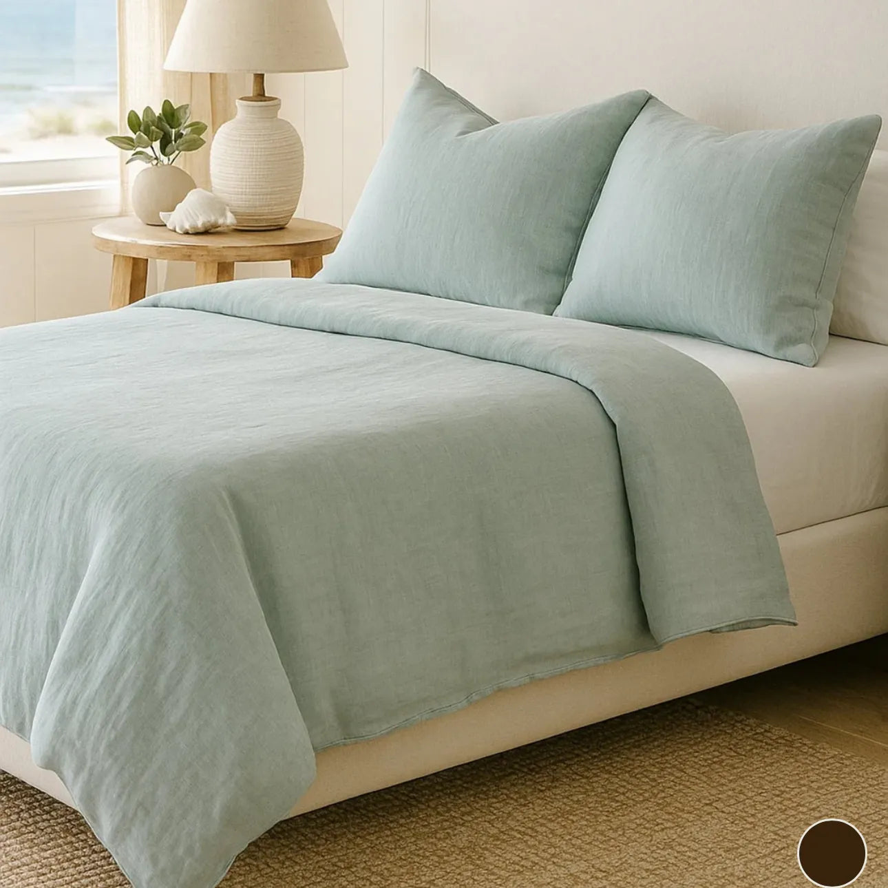 So Soft Linen Duvet Cover - Queen - Blue Springs Home