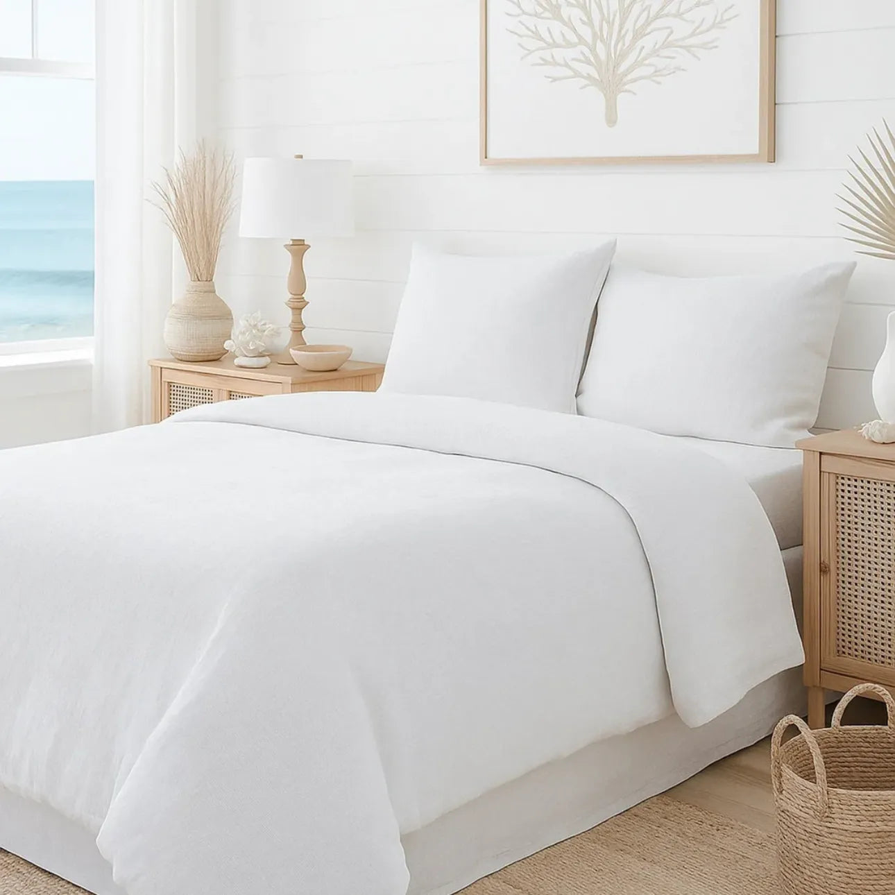 So Soft Linen Duvet Cover - Queen - Blue Springs Home