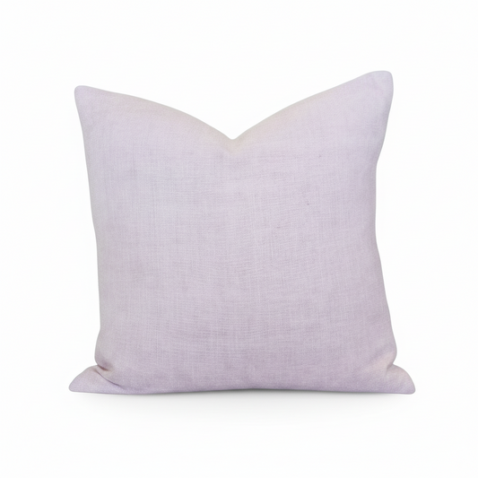 Vintage French Linen Faded Pink Pillow