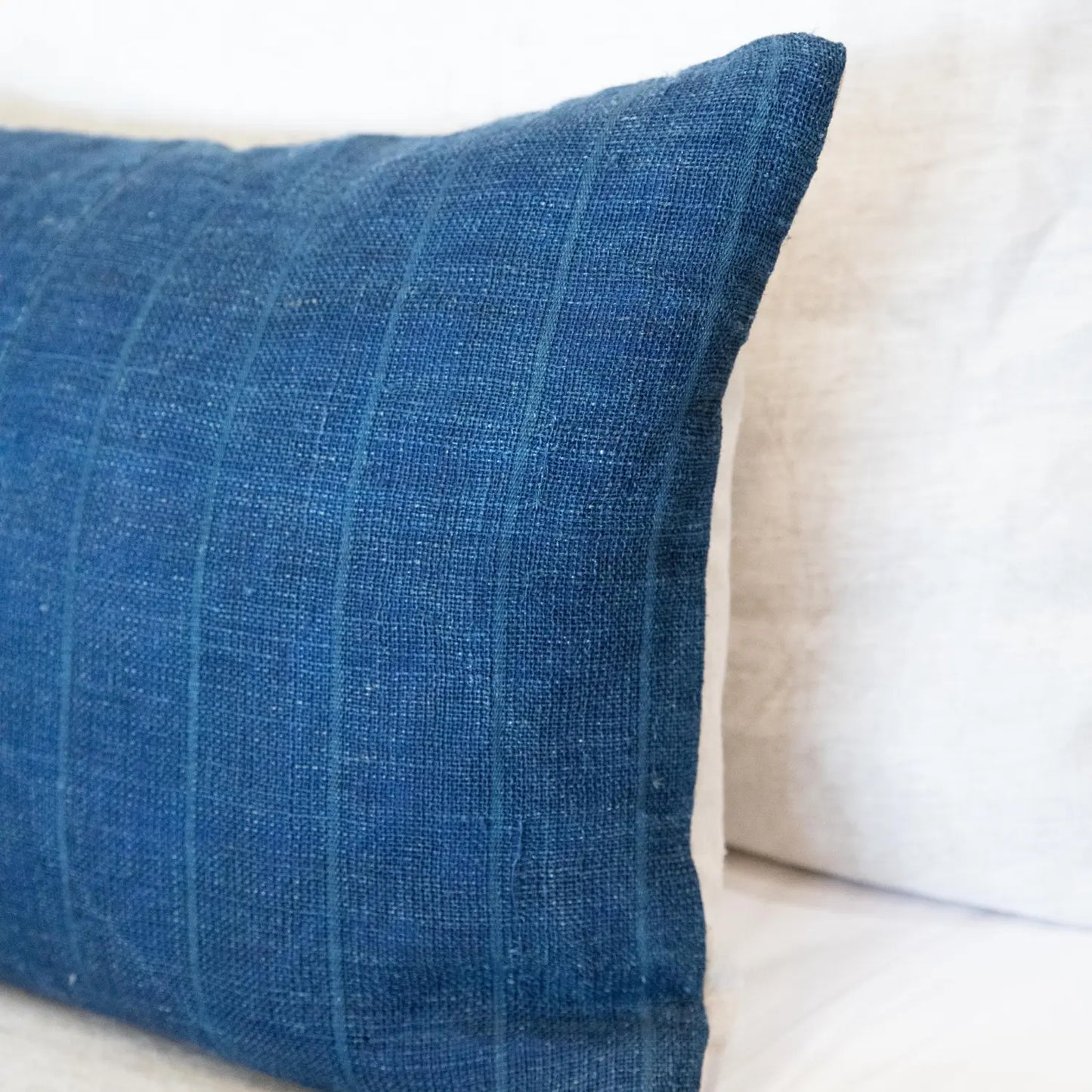 Indigo Netting Vintage Pillow