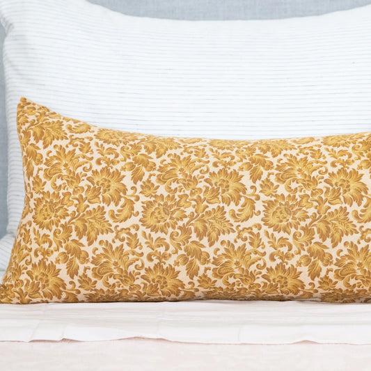 Charlotte Cotton Mustard Antique Pillow